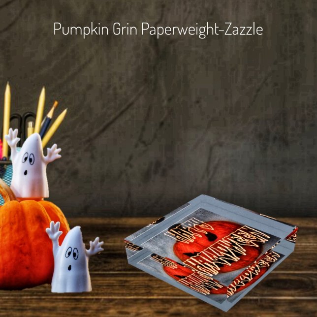 Pumpkin Grin Paperweight (Creator Uploaded)