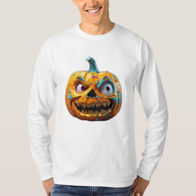Pumpkin Halloween 3D Shirt | Vintage Halloween (Front)