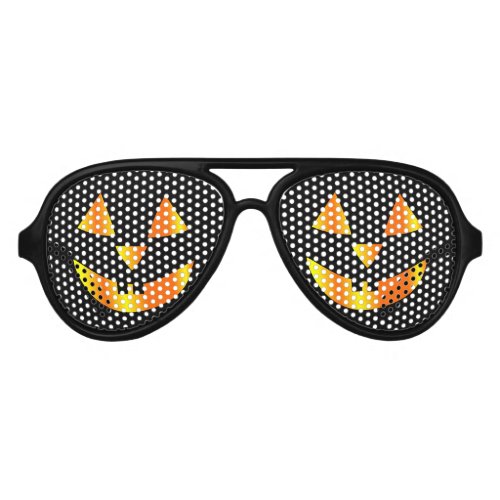 Pumpkin halloween aviator sunglasses