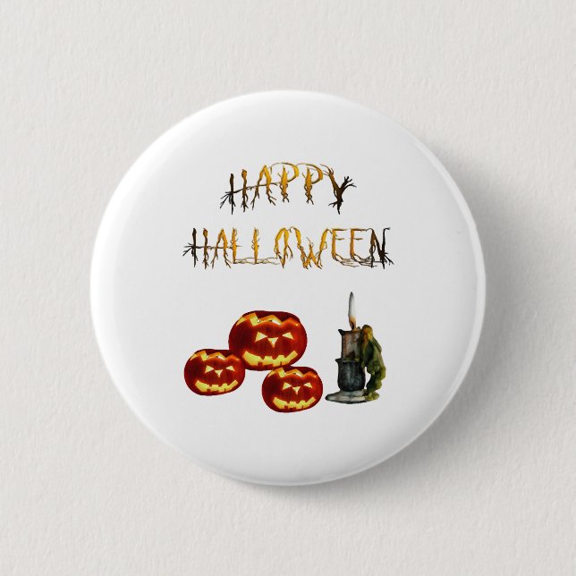 Pumpkin Halloween                                  Button (Front)