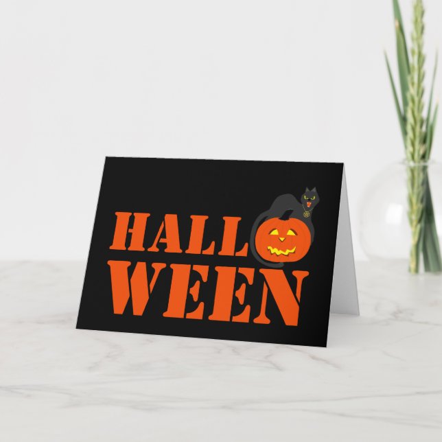 Pumpkin Halloween Card (Front)