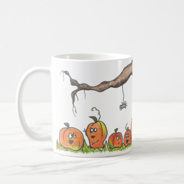 Pumpkin Halloween Coffee Mug (Left)