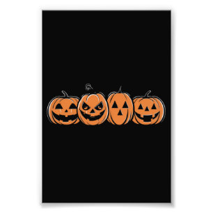 Pumpkin Halloween Fall Thanksgiving Gift Photo Print