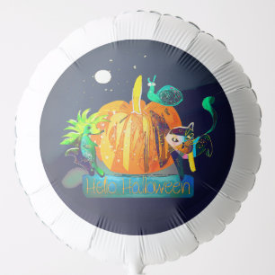 Pumpkin Halloween Friends – Magic Cartoon Animals Balloon