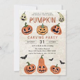 PUMPKIN Halloween Invitation