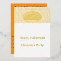 Pumpkin Halloween Invitation