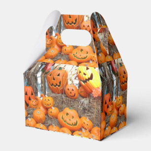 Pumpkin halloween jack o lantern orange pumpkins favor boxes