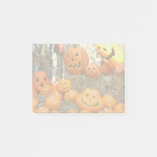 Pumpkin halloween jack o lantern orange pumpkins post-it notes