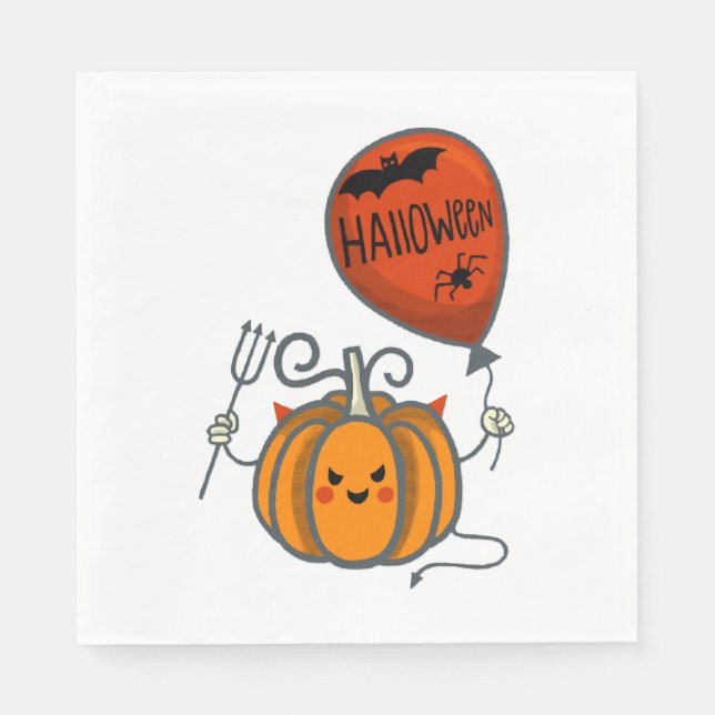 Pumpkin Halloween                                  Napkins (Front)