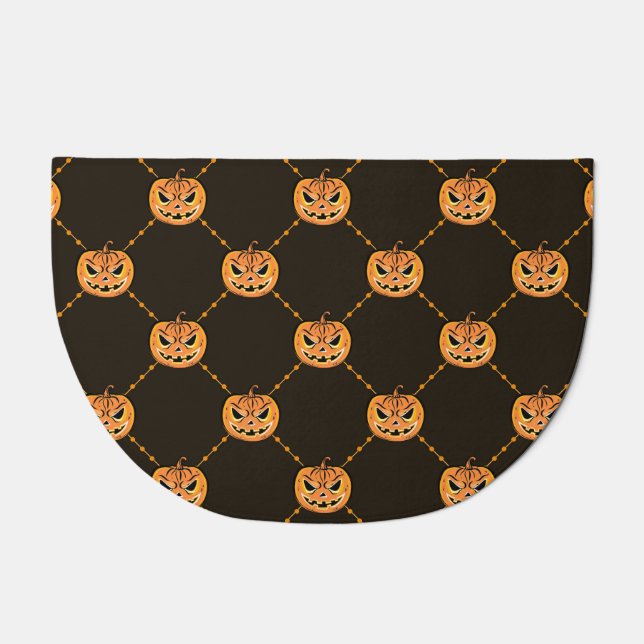 Pumpkin Halloween party theme. Doormat (Front)