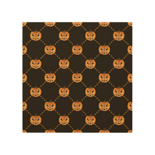 Pumpkin Halloween party theme. Wood Wall Art