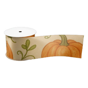 Pumpkin Halloween Ribbon – Cute Fall Gift Wrap Acc