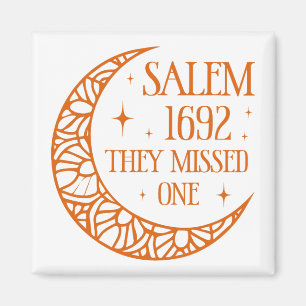 Pumpkin Halloween Salem 1692 They Missed One Magnet