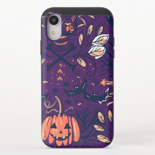 Pumpkin Halloween Spooky Creepy iPhone XR Slider Case