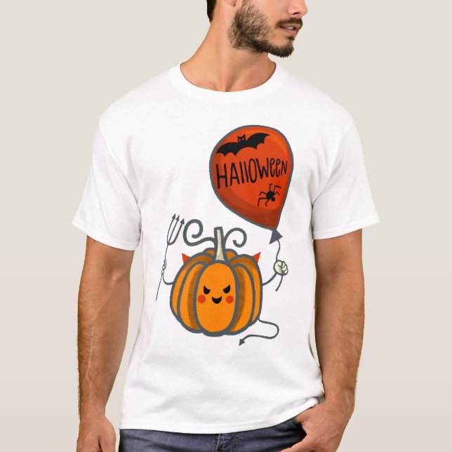 Pumpkin Halloween T-Shirt (Front)