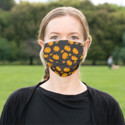 Pumpkin Halloween Thanksgiving Face Mask Masks (Outside)