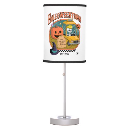 Pumpkin Halloweentown University Table Lamp