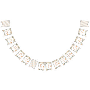 Pumpkin Happy Birthday Banner