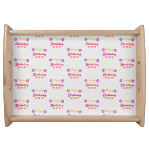 Pumpkin Happy Birthday Serving Tray