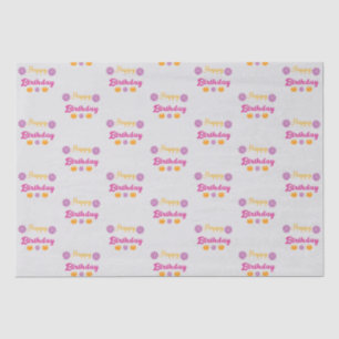 Pumpkin Happy Birthday Tissue Paper