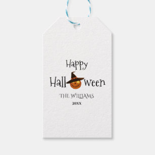  Pumpkin Happy Halloween Personalized  Gift Tags