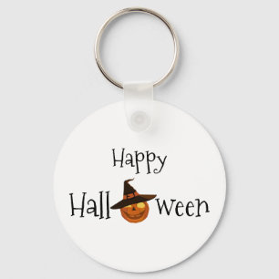 Pumpkin Happy Halloween Personalized Keychain