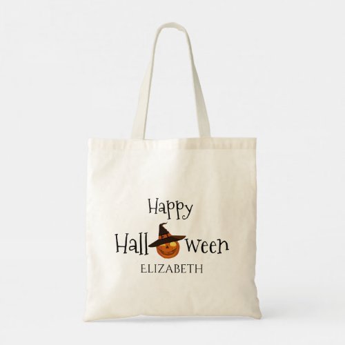 Pumpkin Happy Halloween Personalized  Tote Bag
