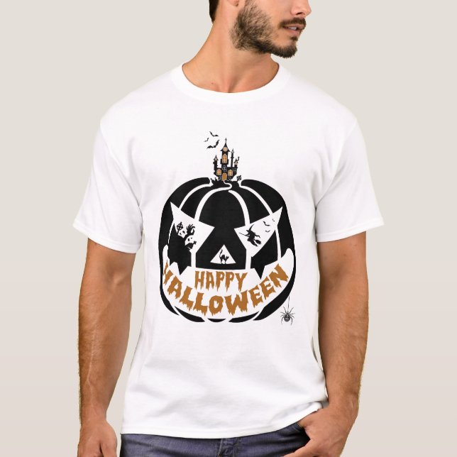 Pumpkin Happy Halloween Tee (Front)