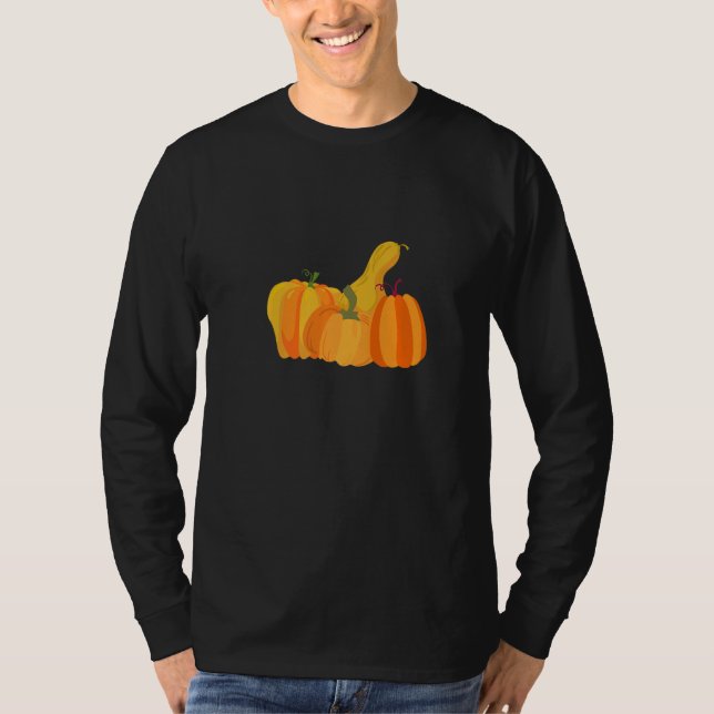 Pumpkin Harvest Autumn T-Shirt (Front)