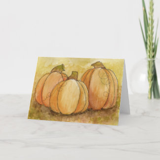 Pumpkin Harvest Card