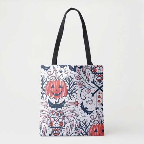 Pumpkin Harvest Halloween Tote Bag