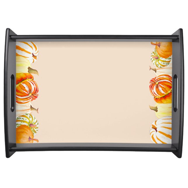 Pumpkin Harvest on a Serving Tray (Front)