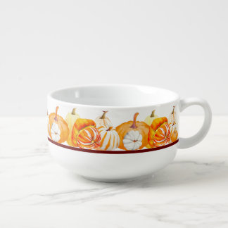 Pumpkin Harvest on a Soup Mug (O)