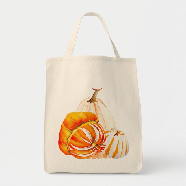 Pumpkin Harvest on a Tote Bag (2-III) (Front)