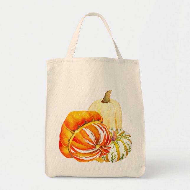 Pumpkin Harvest on a Tote Bag (4-III) (Front)