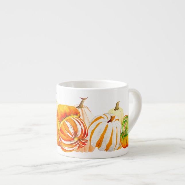 Pumpkin Harvest on an Espresso Mug (Front Right)