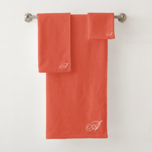 pumpkin harvest orange rustic personalized custom bath towel set
