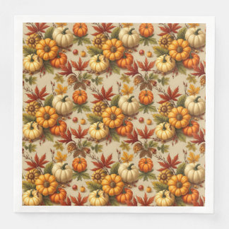 Pumpkin Harvest Paper Dinner Napkins