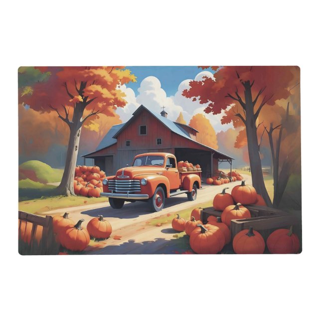 Pumpkin Harvest Placemat (Front)