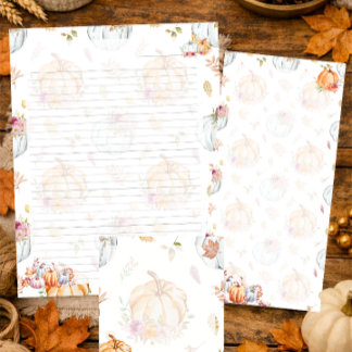 Pumpkin Harvest Slim Writing Pad 