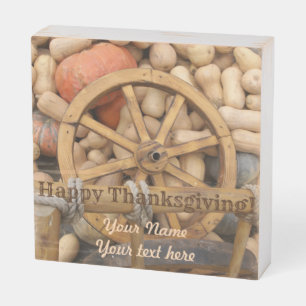 Pumpkin harvest wooden box sign