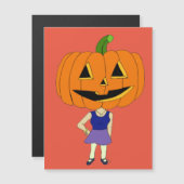 pumpkin head chibi girl   (Front/Back)