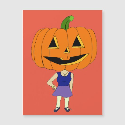 pumpkin head chibi girl   (Front)
