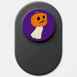 Pumpkin head ghost PopSocket