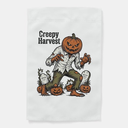 Pumpkin Head Monster Vintage Halloween Shirt Garden Flag