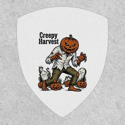Pumpkin Head Monster Vintage Halloween Shirt Patch
