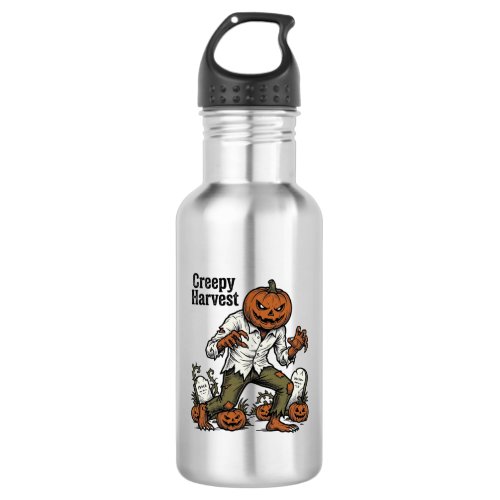 Pumpkin Head Monster Vintage Halloween Shirt Stainless Steel Water Bottle