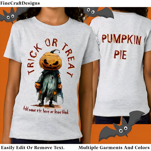 Pumpkin Head Scarecrow Spooky Halloween Bu C6 T-Shirt (Creator Uploaded)