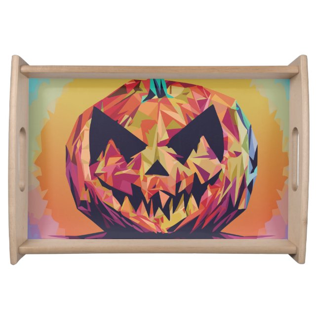 Pumpkin Head Serving Tray (Front)