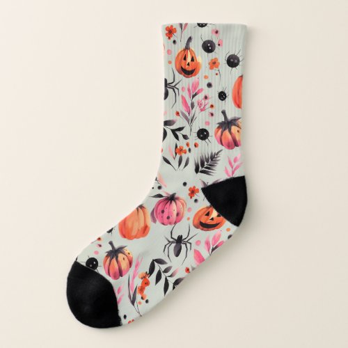 Pumpkin Helloween Socks